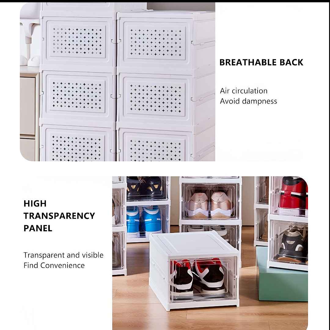 4 Layer Foldable Shoe Rack-Organizer | Space saving & Dust Proof