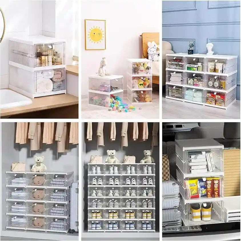 4 Layer Foldable Shoe Rack-Organizer | Space saving & Dust Proof