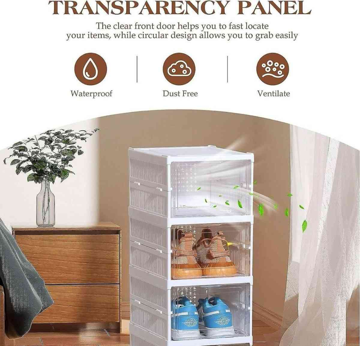 4 Layer Foldable Shoe Rack-Organizer | Space saving & Dust Proof